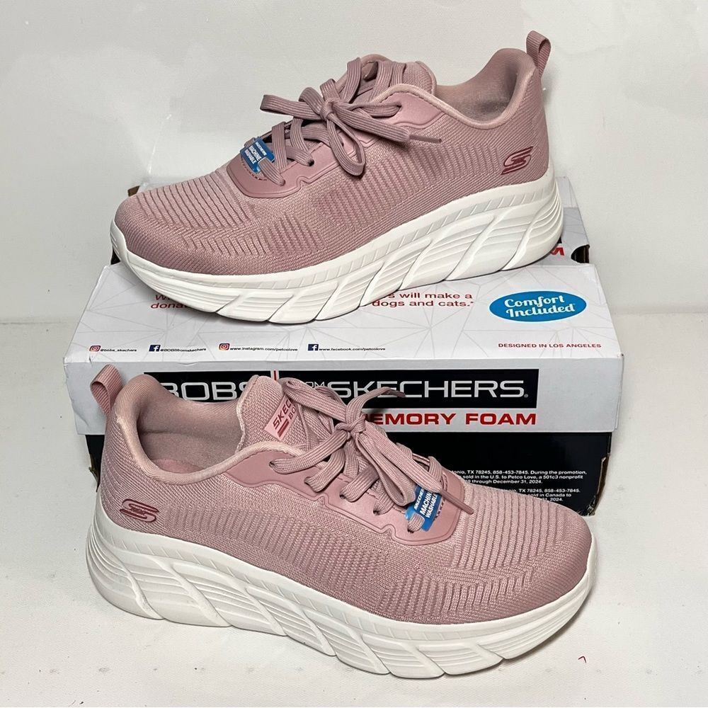 Skechers Bobs Flying Hi Sport B Flex Hi Washable Knit Lace-Up Sneakers